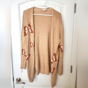 CATO ladies M cardigan butterfly sweater